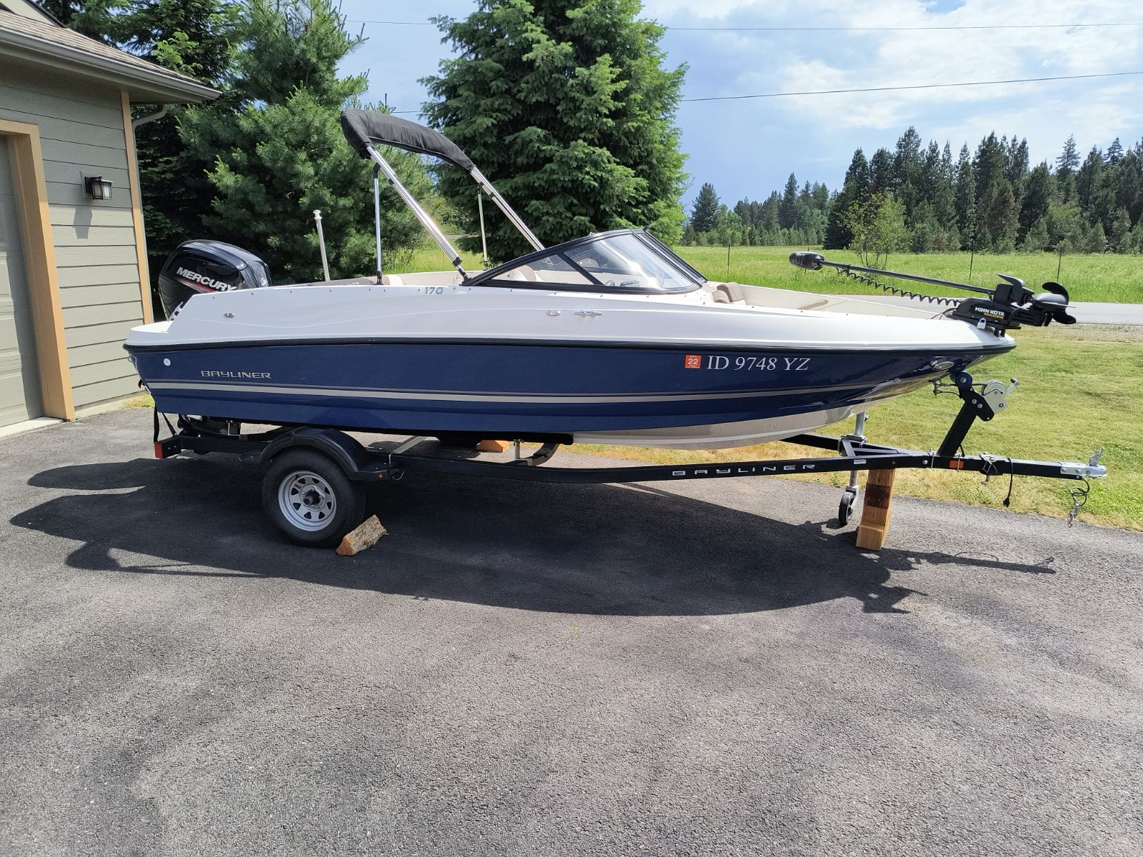 2021 Bayliner 170 17’ Bower  2021 Bayliner 170 17’ Bower Rider with trailer. GPS fish finder and Bimini. 115 hp Mercury Outboard for skiing. Minnkota trolling motor for fishing. Very low hours + lots of extras. $26,500 360-296-6865 Sandpoint